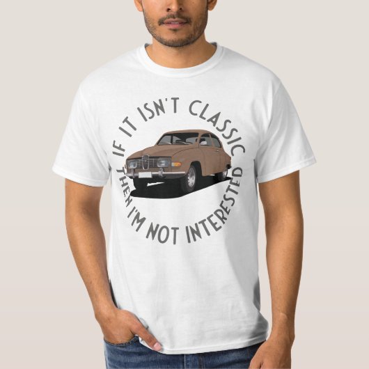 Als het niet klassiek is - Saab 96 T-shirt (Voorkant)