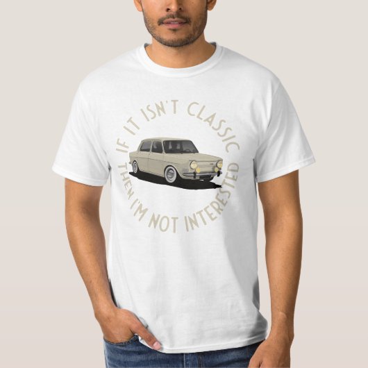 Als het niet klassiek is - Simca 1000 T-shirt (Voorkant)