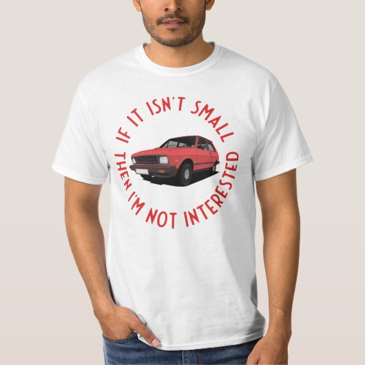 Als het niet klein is - Yugo T-shirt (Voorkant)