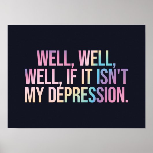 Als het niet mijn depressie is poster (Voorkant)