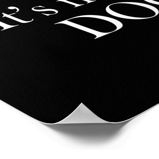 Als het niet open is, is het niet je deur. poster (Hoek)