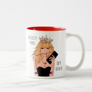 Als het niet opwindt - Bander niet!" Two-Tone Co Tweekleurige Koffiemok