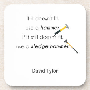 Als het niet past, drankjes onderzetter