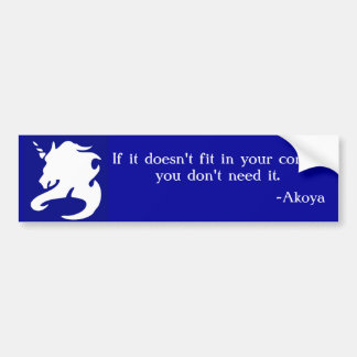 Als het niet past in je corset... bumpersticker