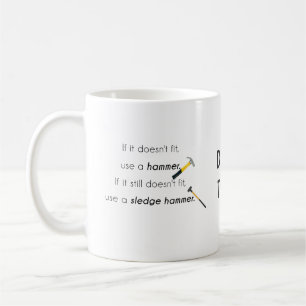 Als het niet past, koffiemok