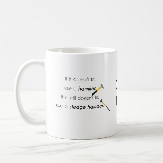 Als het niet past, koffiemok (Links)
