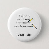 Als het niet past, ronde button 5,7 cm (Voorkant)