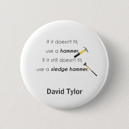 Als het niet past, ronde button 5,7 cm (Voorkant)