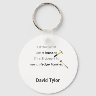 Als het niet past, sleutelhanger