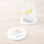 Als het niet past, zandsteen onderzetter (Zijkant)