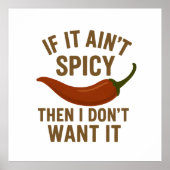 🔥 Als het niet pittig is, wil ik het niet Poster (Voorkant)