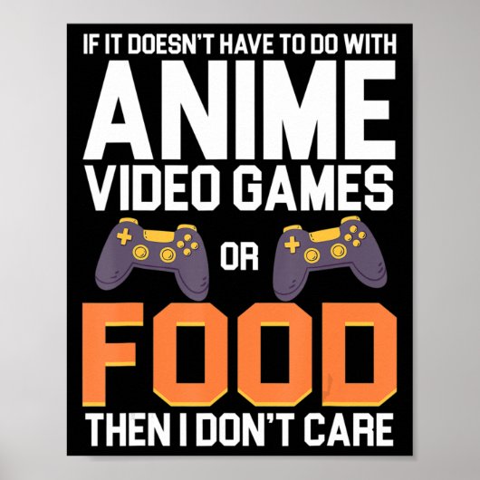 Als het niet te maken heeft met Anime Video Games Poster (Voorkant)
