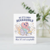 Als het niet toegankelijk is, is het niet acceptab briefkaart (Staand voorkant)