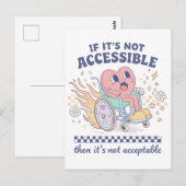 Als het niet toegankelijk is, is het niet acceptab briefkaart (Voorkant / Achterkant)