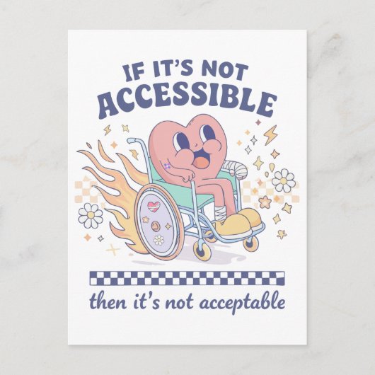 Als het niet toegankelijk is, is het niet acceptab briefkaart (Voorkant)