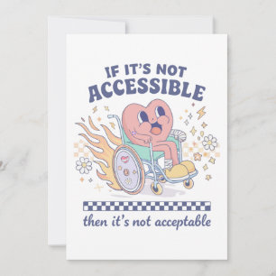Als het niet toegankelijk is, is het niet acceptab kaart