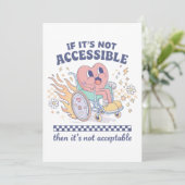 Als het niet toegankelijk is, is het niet acceptab kaart (Staand voorkant)