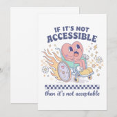 Als het niet toegankelijk is, is het niet acceptab kaart (Voorkant / Achterkant)