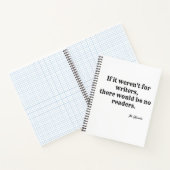 Als het niet voor schrijvers notitieboek was (Binnen)