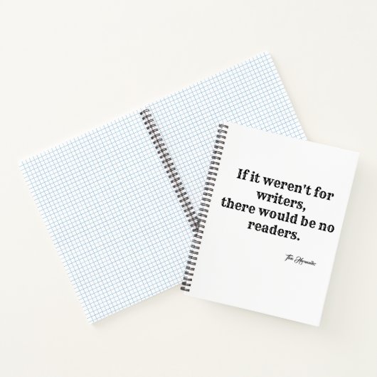 Als het niet voor schrijvers notitieboek was (Binnen)