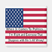 Als het om politiek gaat magneet (Voorkant)