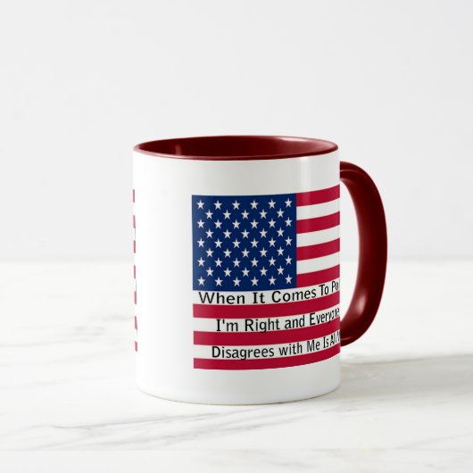 Als het om politiek gaat mok (Voorkant rechts)