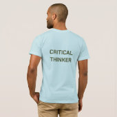 "Als het op een eend lijkt" /Kritisch denker T-shirt (Achterkant volledig)