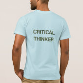 "Als het op een eend lijkt" /Kritisch denker T-shirt (Achterkant)