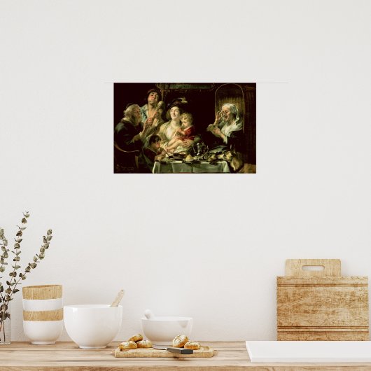 Als het Oude Zing, dus de Jonge Pijp, 1638 Poster (Keuken)