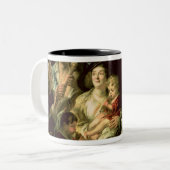 Als het Oude Zing, dus de Jonge Pijp, 1638 Tweekleurige Koffiemok (Voorkant links)