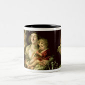 Als het Oude Zing, dus de Jonge Pijp, 1638 Tweekleurige Koffiemok (Center)