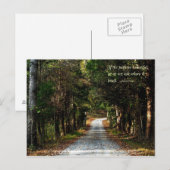 Als het pad mooi is... briefkaart (Voorkant / Achterkant)