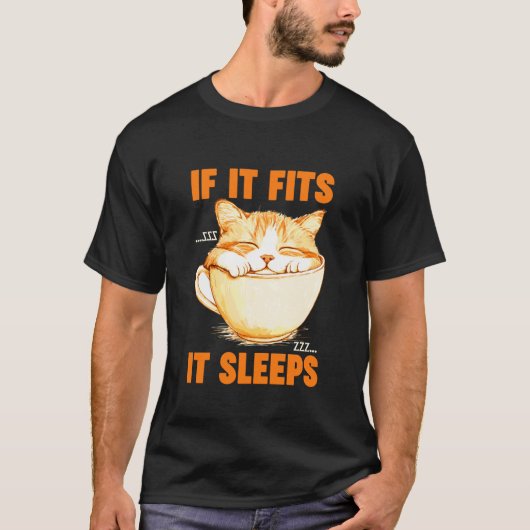ALS HET PAST SLAAPT HET T-SHIRT (Voorkant)