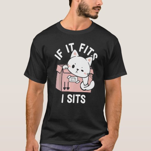 Als het past, zit het daar Grappige spreuken over T-shirt (Voorkant)