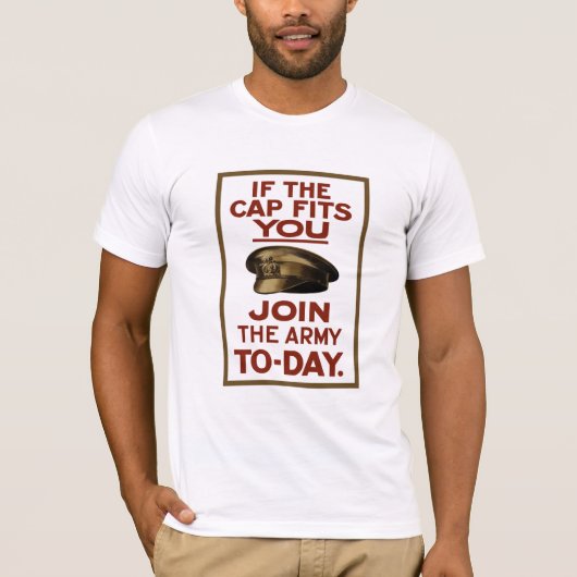 Als het Pet je past — kom dan bij het leger T-shirt (Voorkant)