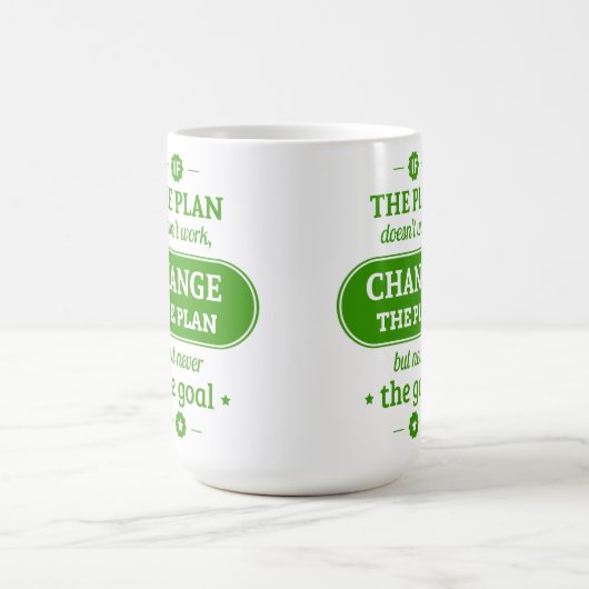 Als het plan niet werkt, verander het plan, maar n koffiemok (Center)