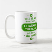 Als het plan niet werkt, verander het plan, maar n koffiemok (Links)