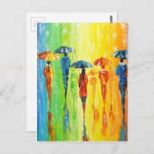 Als het regent, dan helder briefkaart (Voorkant / Achterkant)