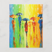 Als het regent, dan helder briefkaart (Voorkant)