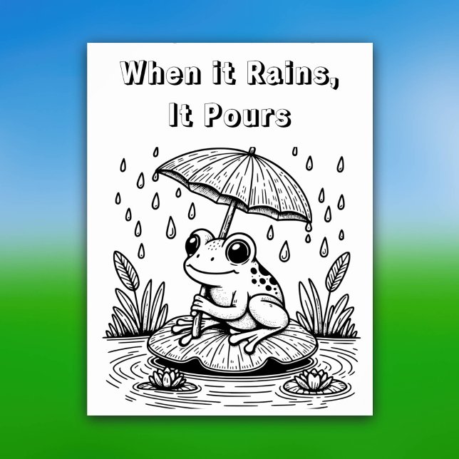 Als het regent, giet het | Kleur mij (Creator heeft geüpload)