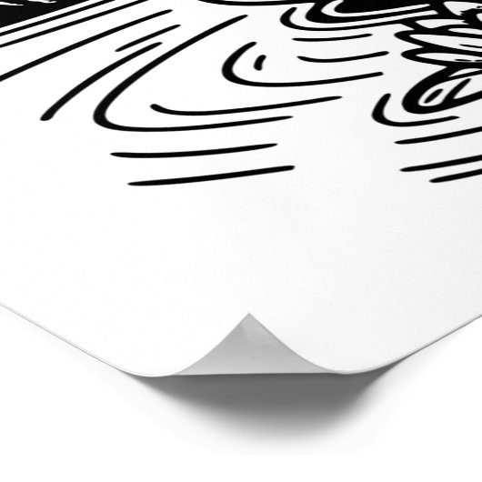 Als het regent, giet het | Kleur mij Poster (Hoek)