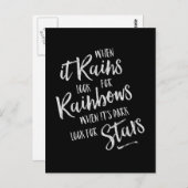 Als het regent - Inspirerend Kaart (Voorkant / Achterkant)