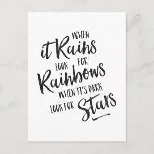 Als het regent - Inspirerend Kaart