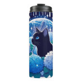 Als het regent is de kat nog steeds iets moois thermosbeker (Voorkant)