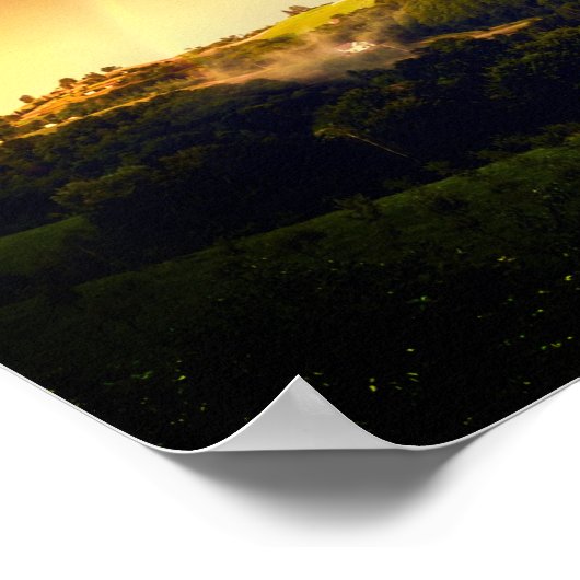 Als het regent, kijk dan naar regenbogen poster (Hoek)