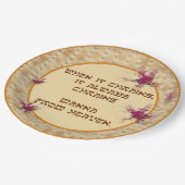 Als het regent... papieren bordje (Gekanteld)