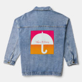 Als het regent paraplu Logo Denim Jacket (Achterkant)