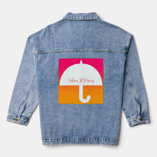 Als het regent paraplu Logo Denim Jacket