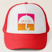 Als het regent paraplu trucker pet (Voorkant)