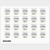 Als het regent, zoek dan naar regenbogen. citaat vierkante sticker (Vel)